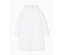 Armani Exchange Women's Icon Project, Logo Patch, Knee Length, Jacket, White, S