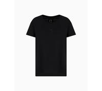 Armani Exchange Logo Short Sleeve T-Shirt, Black, Size Xs, Women Black