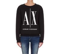 Armani Exchange for woman. 8NYM02YJ68Z1200 French Terry knitted sweatshirt black (XS), Casual, Cotton