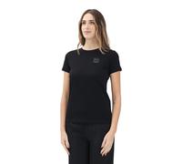 Armani Exchange Women's Icon Project, Tonal Logo Patch, T-Shirt, Black, L