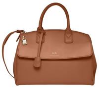 Armani Exchange Women's Jane, Sustainable, Padlock Logo Charm Tote l, Whisky Brown, one_Size