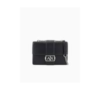 Armani Exchange Women's Jodie, Sustainable, Chain Strap Crossbody, Black, black, One Size