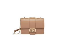 Armani Exchange Women's Jodie, Sustainable, Gold Chain Shoulder Strap Crossbody m, Dark Pisco, one_Size