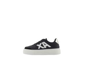 Armani Exchange Women's Kurt, Colour Contrast, Chunky Sole Trainers, Black Pale, 3.5 UK