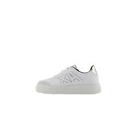 Armani Exchange Women's Kurt, Colour Contrast, Chunky Sole Trainers, Op White Pale, 5.5 UK
