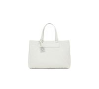 Armani Exchange Women's Liz, Essential, Logo Squared Charm Shopping Bag, Off White