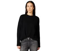 Armani Exchange Women's Long Sleeve Embroidered Logo, Sweater, Black, S, Black, S