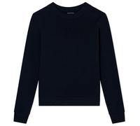 Armani Exchange Women's Long Sleeve Round Collar Front Logo Sweatshirt, black, XS