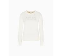 Armani Exchange Women's Long Sleeve Round Collar Front Logo Sweatshirt (pack of 1)