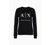 Armani Exchange Women's Milano Edition Crewneck Pullover Sweatshirt Black XS, black, XS