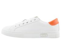Armani Exchange Women's Mina Cup Sole, Back Tab Metal Logo Detail On Side Sneaker, Op White Orange, 6 UK