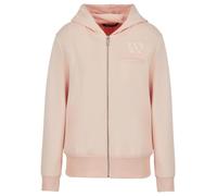 Armani Exchange Women's Nylon Viscose Stretch Scuba Zip Up Sweatshirt, Sunrise, Medium