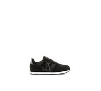Armani Exchange Women's Rio Side Logo Sneaker, Black, 2.5 UK