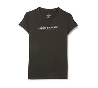 Armani Exchange Women's Short Sleeve Front Bold Logo Lettering Slim Fit T-Shirt
