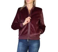 Armani Exchange Womens Solid Colour Jacket with Zip Fastening - Violet - Size Large