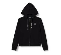 Armani Exchange Women's Sustainable, Black Edition, Zip Closure Hooded Sweatshirt, black, L