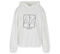 Armani Exchange Women's Sustainable Diagonal French Terry Hooded sweatshirt