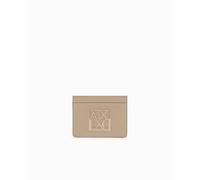 Armani Exchange Women's Susy Classic Metal Logo Cards Accessory Travel Wallet, Sand