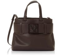 Armani Exchange Women's Susy, Essential, Sustainable, Soft, Metal Logo Shopping Bag, Dusk Shade