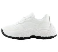 Armani Exchange Women's Vedder, Subtle Logo Sneaker, Optical White, 4M