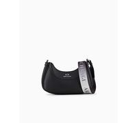 Armani Exchange Women's Wave Small hobo Bag, Nero, One Size