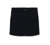 Armani Exchange Women's Women's Essential, Mini Length, Back Metal Logo Black 8 Skirt, Black, 8