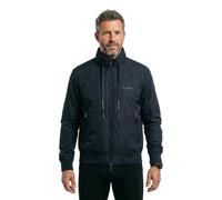Armani Exchange Men's Essential Removable Hood Loged Drawstring Side Logo Blouson Jacket, deep navy, L