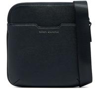 Armani Exchange A|X Men's Essential, Alex, sustainable, embossed silver logo Flat crossbody Black