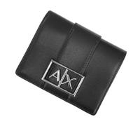 Armani Exchange XW000360 AF12039 Women's Bi-fold Wallet (with coin purse) Black