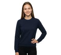Armani Exchange Women's Long Sleeve Round Collar Front Logo Sweatshirt, black, S