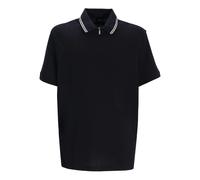 Armani Exchange zip-neck cotton polo shirt - Black S-M-L-XL