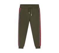 Armani Green & Red Tracksuit Bottoms Men's