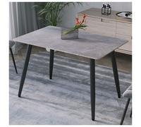 URBNLIVING 120cm Width Square Shape Modern 4 Seater Ceramic Top Dining Table for Kitchen & Dining Room Stylish Furniture