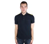 Armani Jeans Mens 6Y6F24 6JPTZ 1579 Polo Shirt - Blue Cotton - Size Small