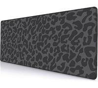 Armanza Large Mouse Pad, Extended Gaming Mousepad, Non-Slip Rubber Base Keyboard Mouse Mat Desk Pad for Gamer, Laptop, Office & Home, 31.5 x 11.8 in, Dark Grey Leopard