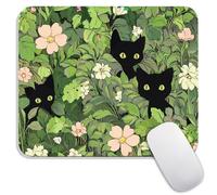Armanza Square Mouse Pad Cute Cats,Personalized Premium-Textured Custom Mouse Mat Design,Washable Mousepad Lycra Cloth,Non-Slip Rubber Base Computer Mouse Pads for Wireless Mouse