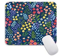 Armanza Square Mouse Pad Flowers,Personalized Premium-Textured Custom Mouse Mat Design,Washable Mousepad Lycra Cloth,Non-Slip Rubber Base Computer Mouse Pads for Wireless Mouse