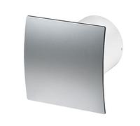 Armar Trading LTD Bathroom Extractor Fan 125mm / 5" with Non Return Valve/Backdraft Shutter Kitchen Ventilator with Modern Front Panel (125mm Silent Fan with Humidity Sensor, Silver/PET)