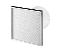 Armar Trading LTD Bathroom Extractor Fan 125mm with Timer | Non Return Valve / Backdraft Shutter, Kitchen Ventilator, Modern Front Panel, Silent Fan, Tiled / PI