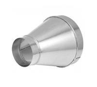 Armar Trading LTD Galvanized Metal Reducer 200mm / 150mm Pipe Transformer Tube Coupler Ducting Hose Connector Silver