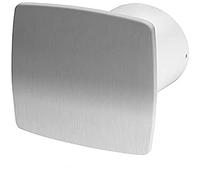 Armar Trading LTD Silent Bathroom Extractor Fan 125mm / 5" with Timer and Humidistat Modern Stainless Steel Front Panel and Non Return Valve KWS125H+PNI+ZZ