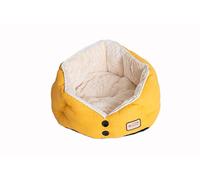 Armarkat Cat Bed Model C75HMB/MH Gold Waffle Texture Poly Blend and White, 22 x 18 x 14