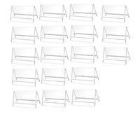 Armastuse 18 Pcs Clear Acrylic Table Top Label Holder, 9 x 6 cm, Thickened 2mm, Display Name Tags, Price Tags, Code