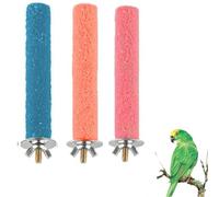 Armastuse Parrot Perches, 3 Pieces Perches for Birds, Bird Toy for Cage, for Parakeets, Parakeets, Toy