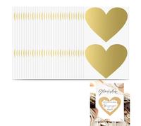 Armastuse Scratch Off Heart Shaped Stickers, 100 Pieces Scratch Off Label, Scratch Stickers, Heart Shape Scratch Tags, for Scrapbooking Surprise Scratches and Games