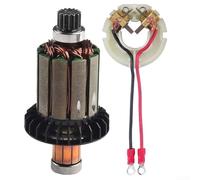 Armature 619496-0 and Carbon Brush Holder 638991-1 Compatible with for Makita-DHP458 BHP458 DDF458 BDF458 Cordless Drill Motor Replacement Kit for Electric Power Tools Repair