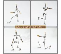 Armature Kit - DIY Metal Puppet Figure Skeleton, Easy to Assemble, Animated Character Design, for Stop Motion Animation