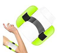 Armband Badge Protector - Adjustable Arm Holder, Wear Resistant Clear Ticket Sleeve, Robust And Dependable | Ski Lift Pass Holder For Adults Children Outdoor Sports Travel Work Security Identification