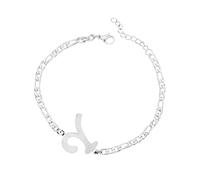 Armband Für Statische Elektrizität Personalisiertes Anfangsarmband, versilbertes -Stahl-Buchstabenarmband, zierliches -Stahlarmband, zarte Scheibe, Namensarmband für Frauen und Mädchen Watch Armband