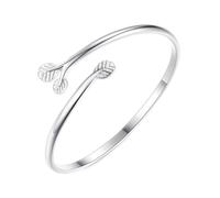 Armband Perlen Ästhetisch Glücksgras-Armband, weibliches Blumenblatt, Gu Ardian Go Ddess, vielseitiges Armband Herrenfunkuhren Mit Lederarmband (White, One Size)